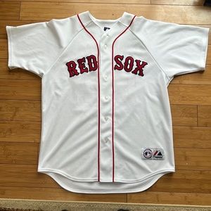Authentic Stitched Boston Red Sox Jonathon Papelbon Jersey Size Large MLB #58